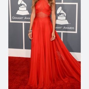 Rihanna Look-a-like Red Prom/Formal Dress
